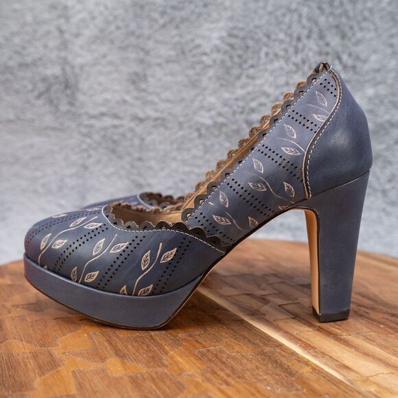 Women's L'Artiste By Spring Step, Robin Blue Pump EU 35 US 5 - Picture 5 of 8